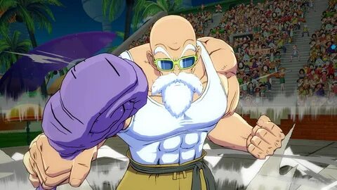 Dragon Ball FighterZ DLC character Master Roshi screenshots 