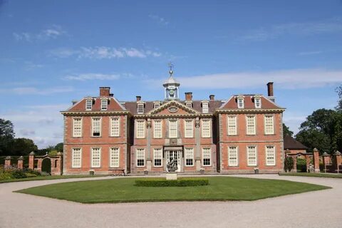 Hanbury Hall and Gardens, Droitwich Spa. English manor house