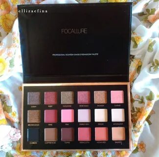 Elliza Efina: Focallure 01 Bright Lux REVIEW & EYEMAKEUP LOO