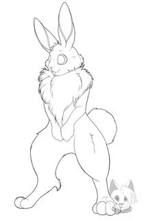 Free To Use Anthro Bunny Base by furryfilth -- Fur Affinity 