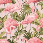 Flamingo Wallpaper Blush, Pink Flamingo wallpaper, Pink flam