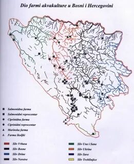 Rijeke U Bosni I Hercegovini Karta Karta