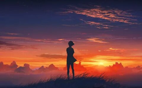 EpicMusicVn Wallpaper Anime scenery, Sunset wallpaper, Sunse