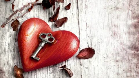 corazon, Llave, Petalos, Amor Wallpapers HD / Desktop and Mo