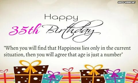 Happy 35th Birthday Quotes and images
