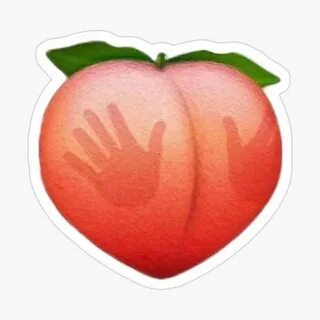 peachy' Sticker by caitwood Cute emoji wallpaper, Peach, Win