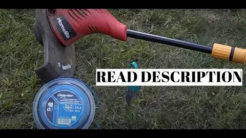 READ DESCRIPTION FIRST: How to Replace Homelite Weed Eater S