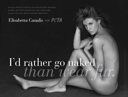 Elisabetta Canalis: I'd Rather Go Naked Than Wear Fur PETA