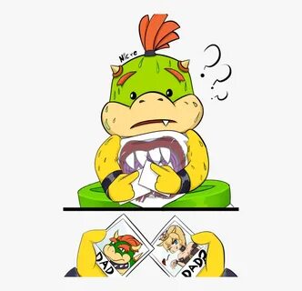 Isabelle And Bowser Jr, HD Png Download - kindpng