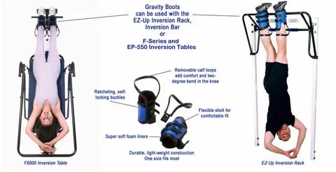 Hang Ups Gravity Inversion Boots Features - Chin Up Bar