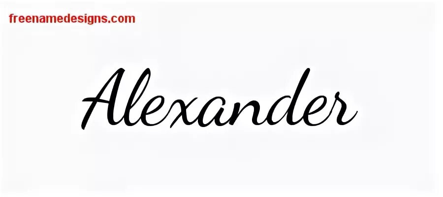 Lively Script Name Tattoo Designs Alexander Free Printout - 