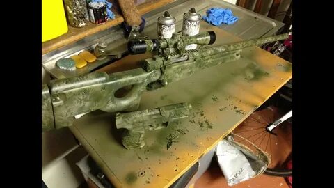 Airsoft Rifle Custom Paint Job - YouTube