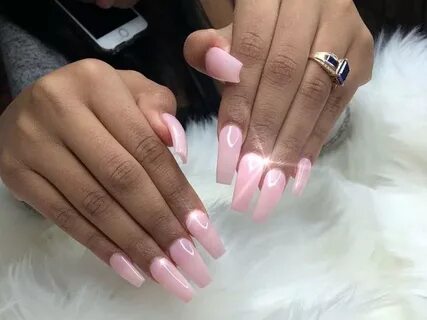 Pin by J A Y on *N A I L S* Pink acrylic nails, Nails, Pink 