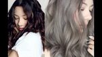 GREY HAIR : FROM BROWN TO ASH GREY HAIR - YouTube