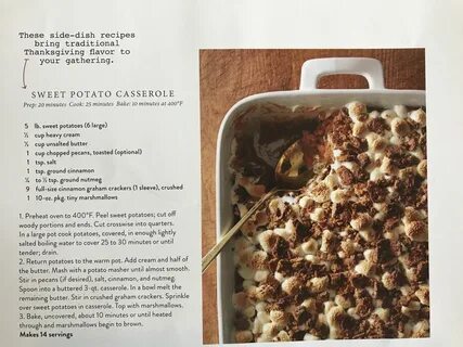 Sweet Potato Casserole recipe by Joanna Gaines Magnolia Jour