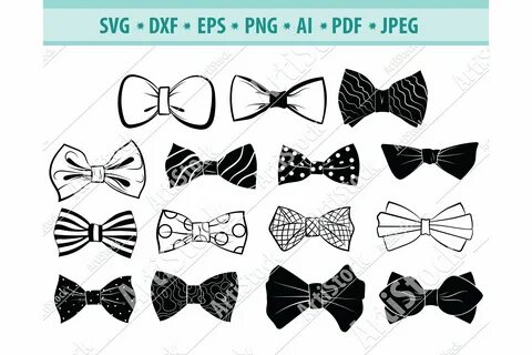 Bow Tie SVG, Bow Tie Clipart, Accessory Svg, Dxf, Png, Eps (