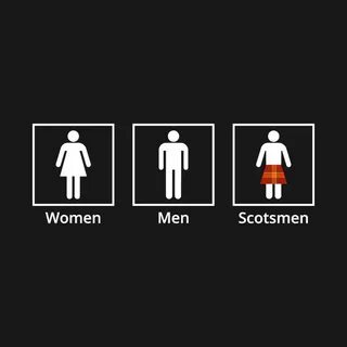 Women Men Scotsman Funny Bathroom Sign Shirt St Pattys Day -