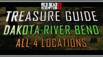 Red Dead 2 Online - All 4 Dakota River Bend Treasure Locatio
