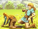 Zelda and Link - Look at this! The Legend of Zelda: Breath o