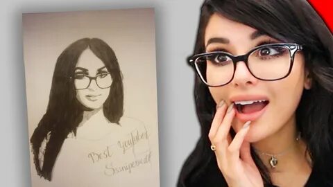 DRAWING SSSNIPERWOLF Drawing Youtubers - YouTube