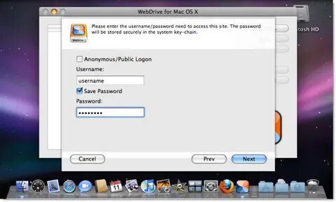 Setting up WebDrive (3rd party app) on Mac OS X - iMeet Cent
