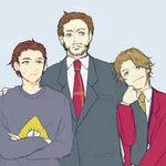 father and sons BILL CIPHER IS ON PETER'S SHIRT マ-ベ ル の ア ベ 