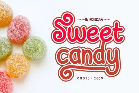 Sweet Candy Font by Omotu - Creative Fabrica Best candy, Free candy, Sweet candy