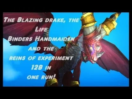 WOW how to get the Blazing drake, the Life Binders Handmaide