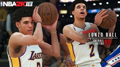 NBA 2K18 LONZO BALL CUSTOM SIGNATURE JUMP SHOT!! - YouTube