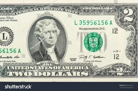 Thomas Jefferson Portrait Form United States Stock Photo (Ed