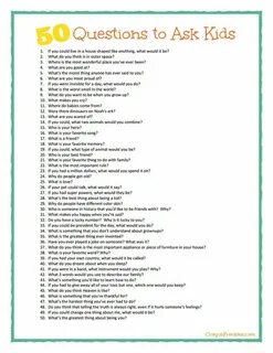 crayonfreckles: 50 questions to ask kids plus free printable