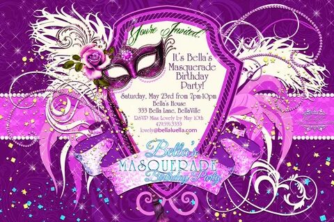 25 Elegant Masquerade Invitations Latter