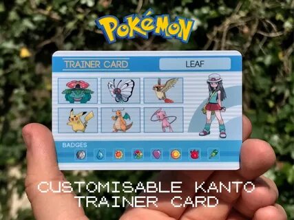 Custom Pokemon Trainer Cards - Biointerchange