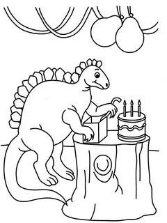 Dinosaur Birthday Coloring Pages at GetDrawings Free downloa