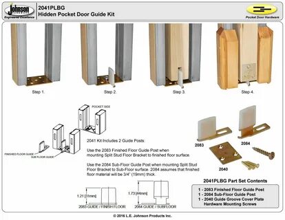 2041PLBG Hidden Pocket Door Guide Kit Jhusa.net Sliding Fold