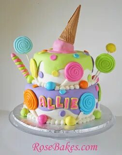 Lollipops & Ice Cream Candyland Cake Candyland cake, Cake, P