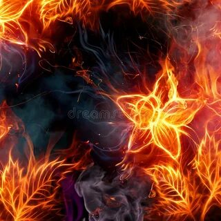 Fire flower stock illustration. Illustration of floral - 722
