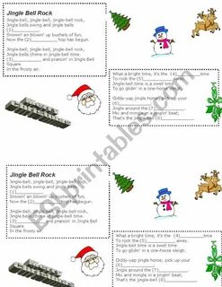 English worksheets: Jingle bell rock