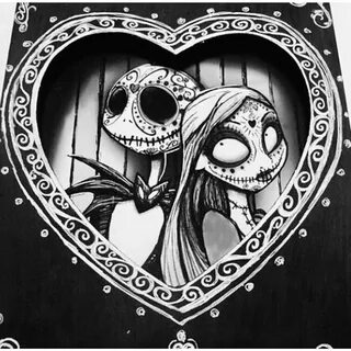 Jack & Sally Nightmare before christmas tattoo, Nightmare be