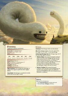 D&D Monsters: Beware the B'Dooga Dnd dragons, Dungeons and d