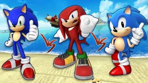 Sonic Dash - SONIC Vs KNUCKLES Vs CLASSIC SONIC Gameplay - Y