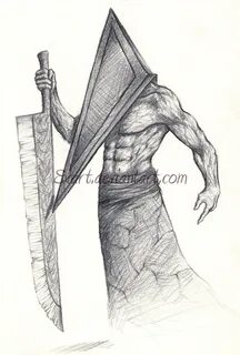 Silent Hill Pyramid Head Drawing