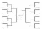 16-Team Bracket: Single Elimination, Printable Tournament Br