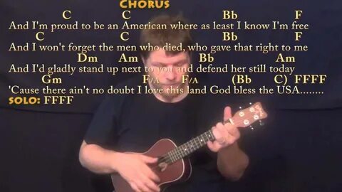 God Bless the USA - Ukulele Cover Lesson with Chords/Lyrics 