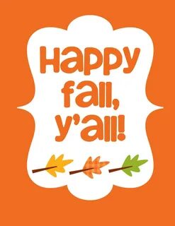 Happy Fall Yall Clip Art drawing free image download