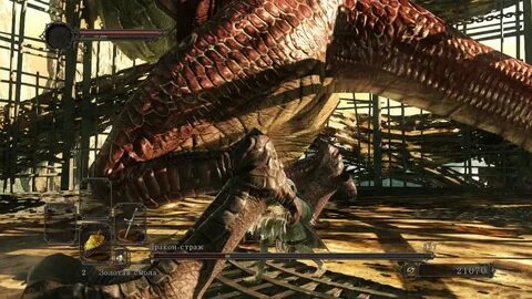 Dark Souls 2. SL1. Bosses 22. Guardian Dragon / Дракон страж