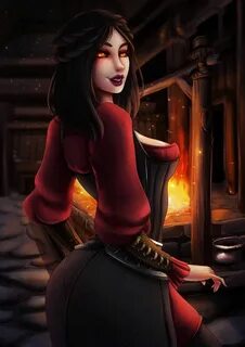 Serana by LumiNyu Skyrim vampire, Skyrim art, Elder scrolls 