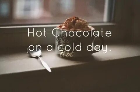Hot chocolate in a cold day - image #2062781 on Favim.com