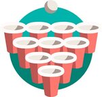 Open - Beer Pong Icon Png Clipart - Full Size Clipart (#1666