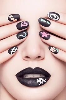 Chalkboard nails, Beautiful nails, Cute nails